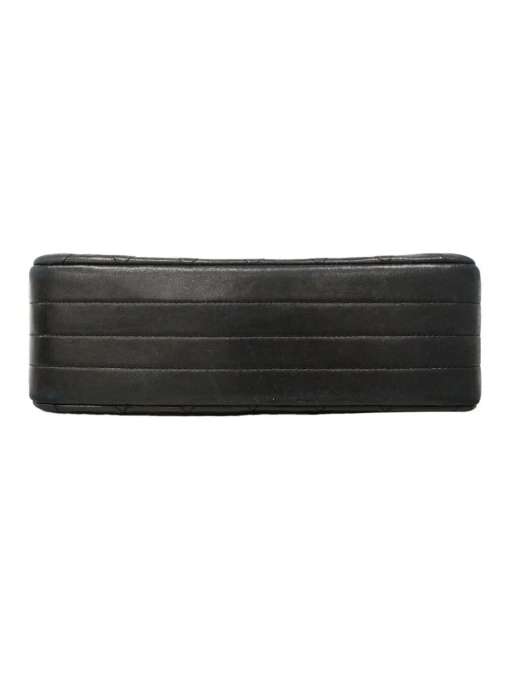 Chanel Shoulder Bag Quilted Lambskin Black Gold
